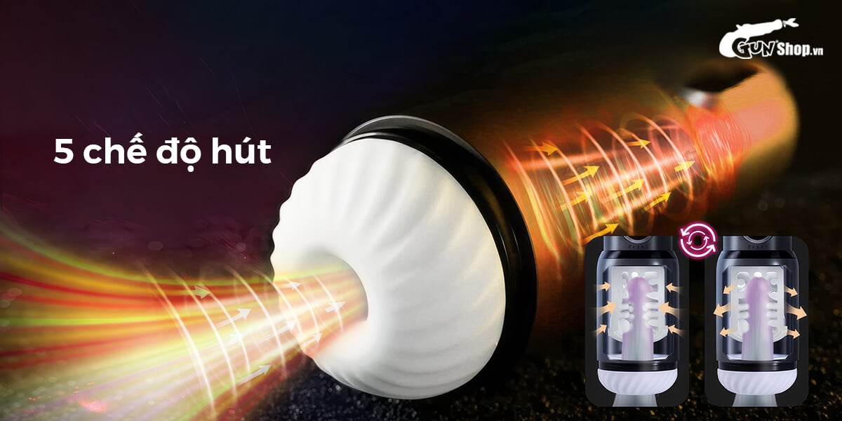 Âm Đạo Giả Svakom Godwin Rung Hút Mạnh Đa Năng Hàng Chính Hãng