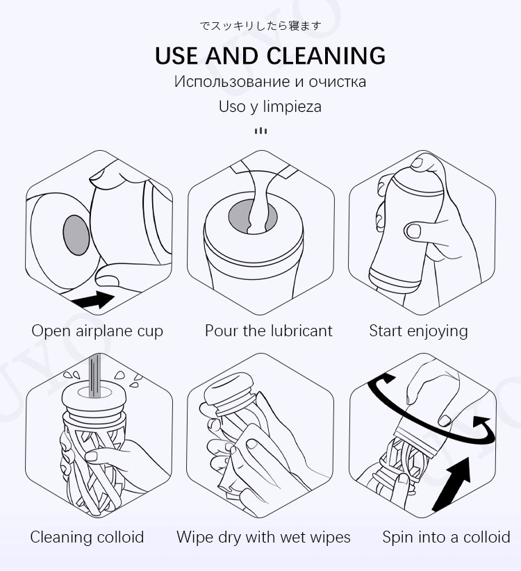 Cốc thủ dâm silicon trong suốt mềm mịn xoắn ốc kích thích