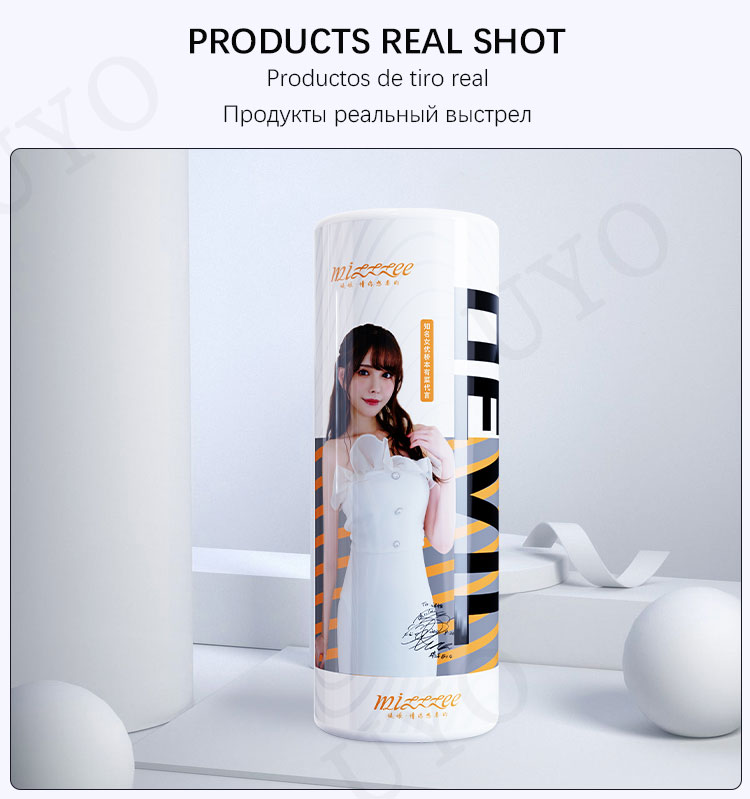 Cốc thủ dâm silicon trong suốt mềm mịn xoắn ốc kích thích