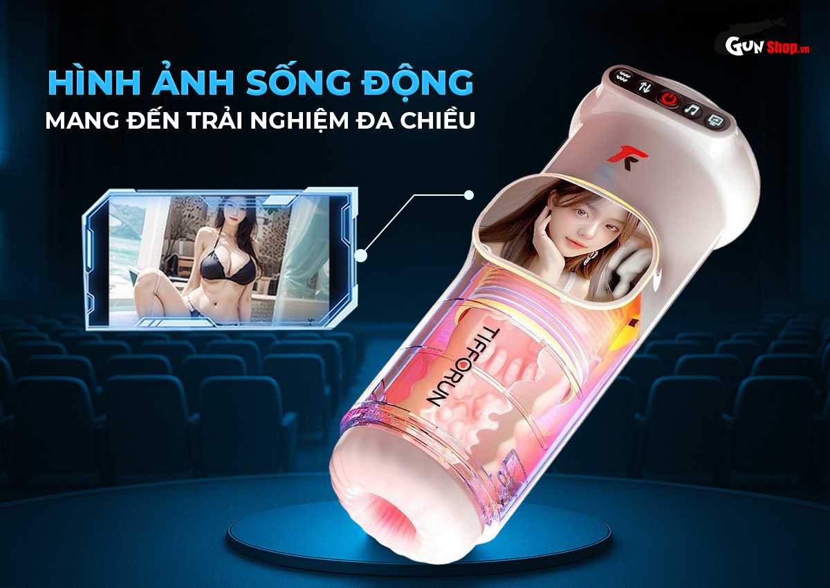 Âm Đạo Giả Tifforun UFO Rung Thụt Tự Động LED Toả Nhiệt Âm Đạo Giả Tifforun UFO Rung Thụt Tự Động LED Toả Nhiệt