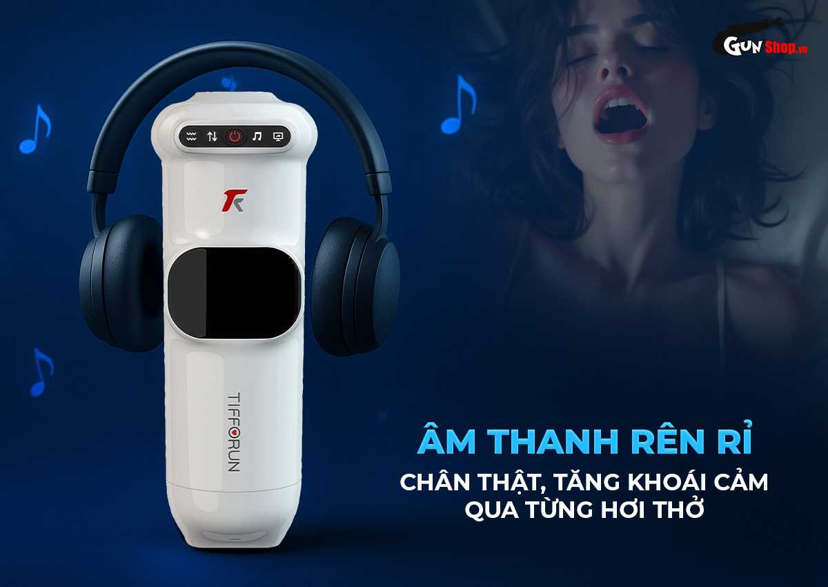 Âm Đạo Giả Tifforun UFO Rung Thụt Tự Động LED Toả Nhiệt Âm Đạo Giả Tifforun UFO Rung Thụt Tự Động LED Toả Nhiệt
