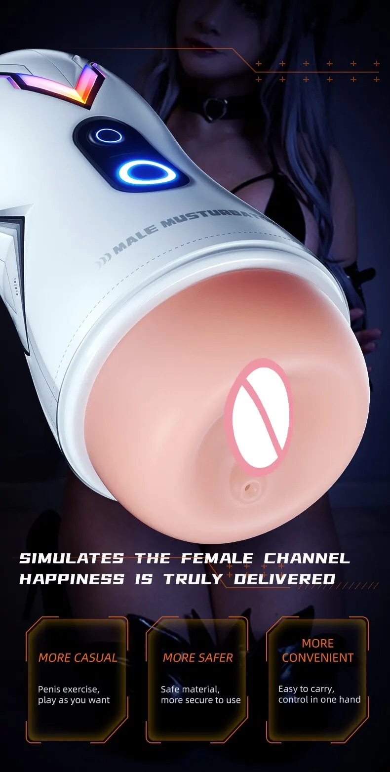 Âm đạo giả Mecha rung cho nam giới thủ dâm tự sướng cao cấp