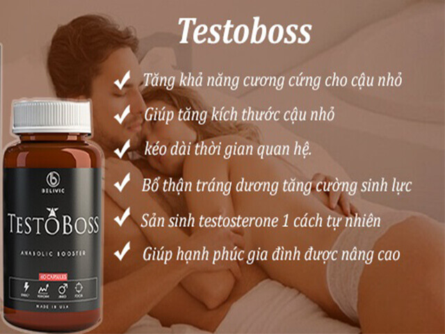 Testoboss USA chính hãng giúp tăng sinh lý mạnh mẽ, bền bỉ