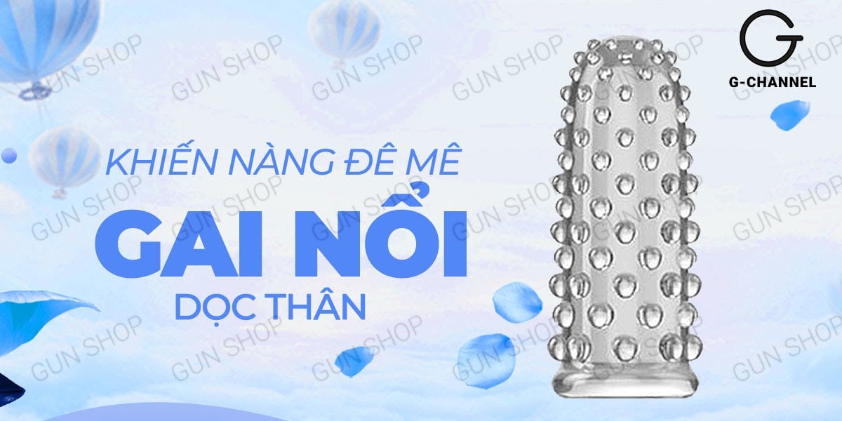 Mua Bao cao su 2 ngón tay dài Aichao - Gai nổi lớn - Hộp 2 cái  giá sỉ