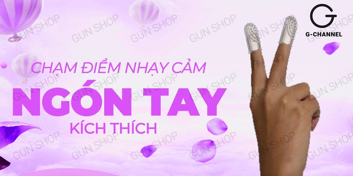 Bao cao su 2 ngón Aichao gân gai, siêu kích thích, hộp 2 cái