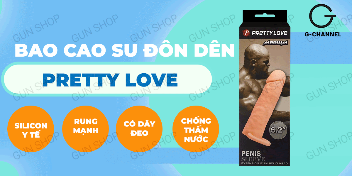 Mua Bao cao su đôn dên tăng kích thước Pretty Love Medium 6.2  hàng mới về
