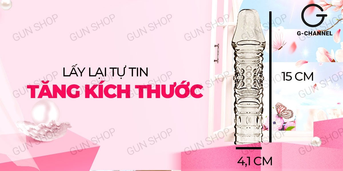 Bao cao su dán dên Aichao gân nổi tăng kích thước siêu bạo