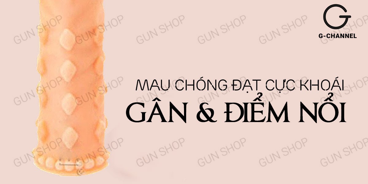 Bao cao su đôn dên Maxman tăng kích thước gai gân mềm mại cho nam giới