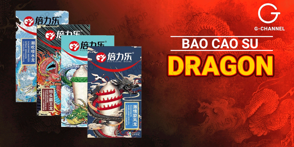 Bao cao su Dragon gân gai bi lớn tăng khoái cảm an toàn