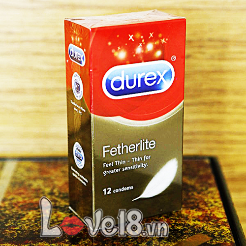 Bao Cao Su Durex Fetherlite Siêu Mỏng Hộp 12 Cái An Toàn