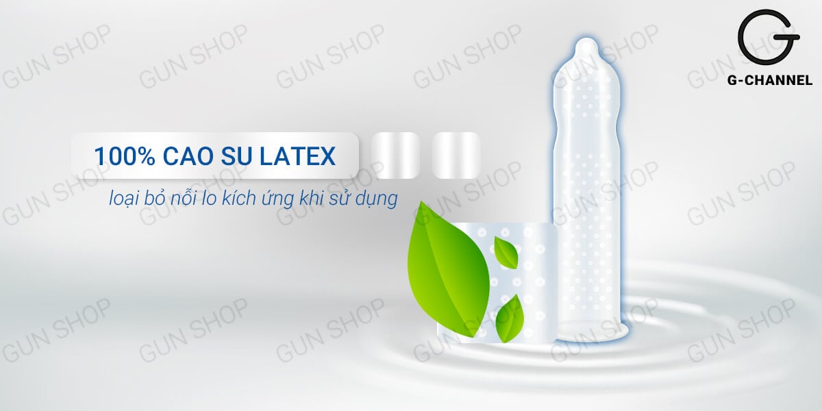 Bao cao su Innova Đen gân gai 12 cái tăng khoái cảm, kéo dài