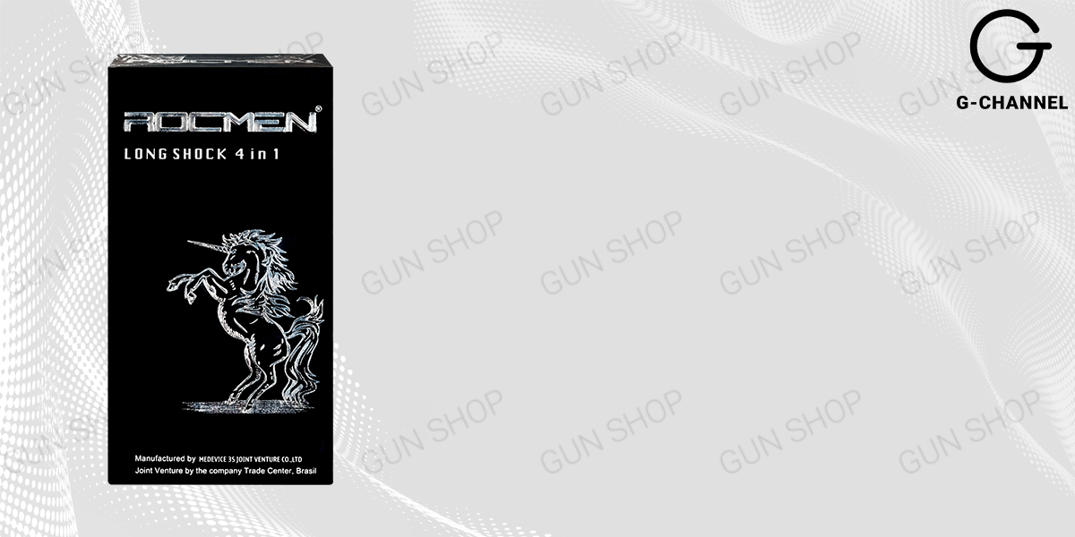 Bao cao su Rocmen Long Shock kéo dài quan hệ an toàn 12 cái