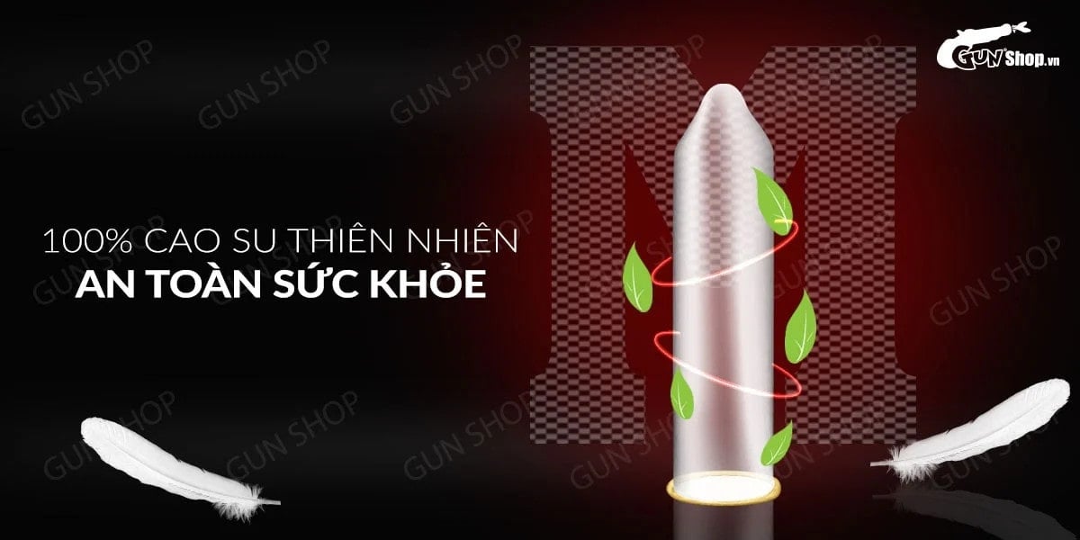 Muaisi 0.01 Trắng siêu mỏng, mượt mà, hộp 10 cái tiện lợi