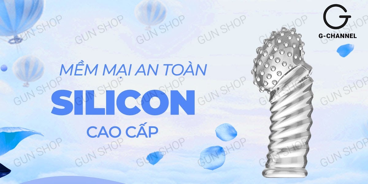 Bao cao su ngón tay Aichao G-spot gai nổi lớn kích thích mạnh