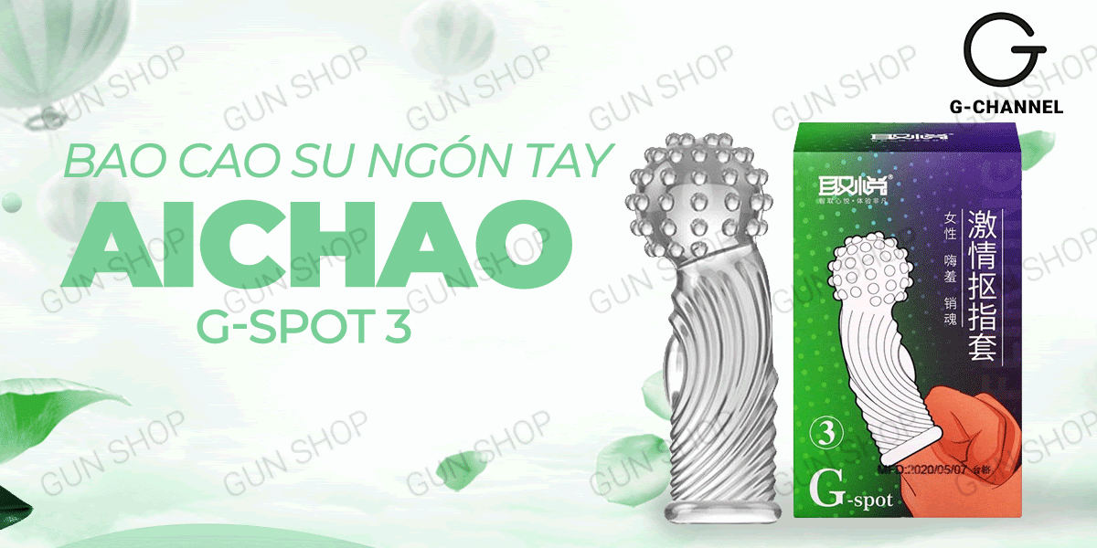 Bao cao su ngón tay Aichao G-spot gai lớn - Kích thích cực đỉnh