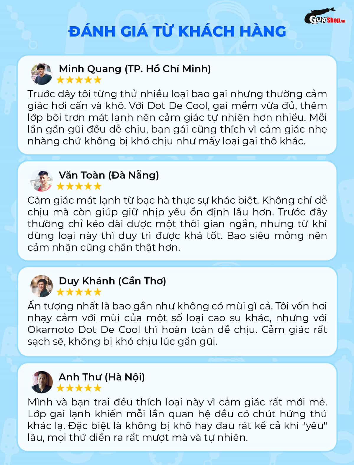 Bao cao su Okamoto Dot De Cool gai lạnh kéo dài thời gian