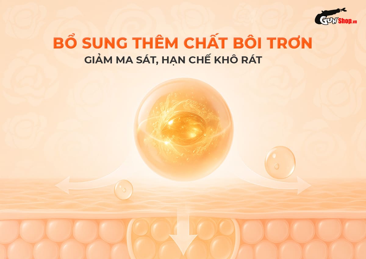 Bao cao su Okamoto Roman vân hoa hồng ôm khít tăng khoái cảm