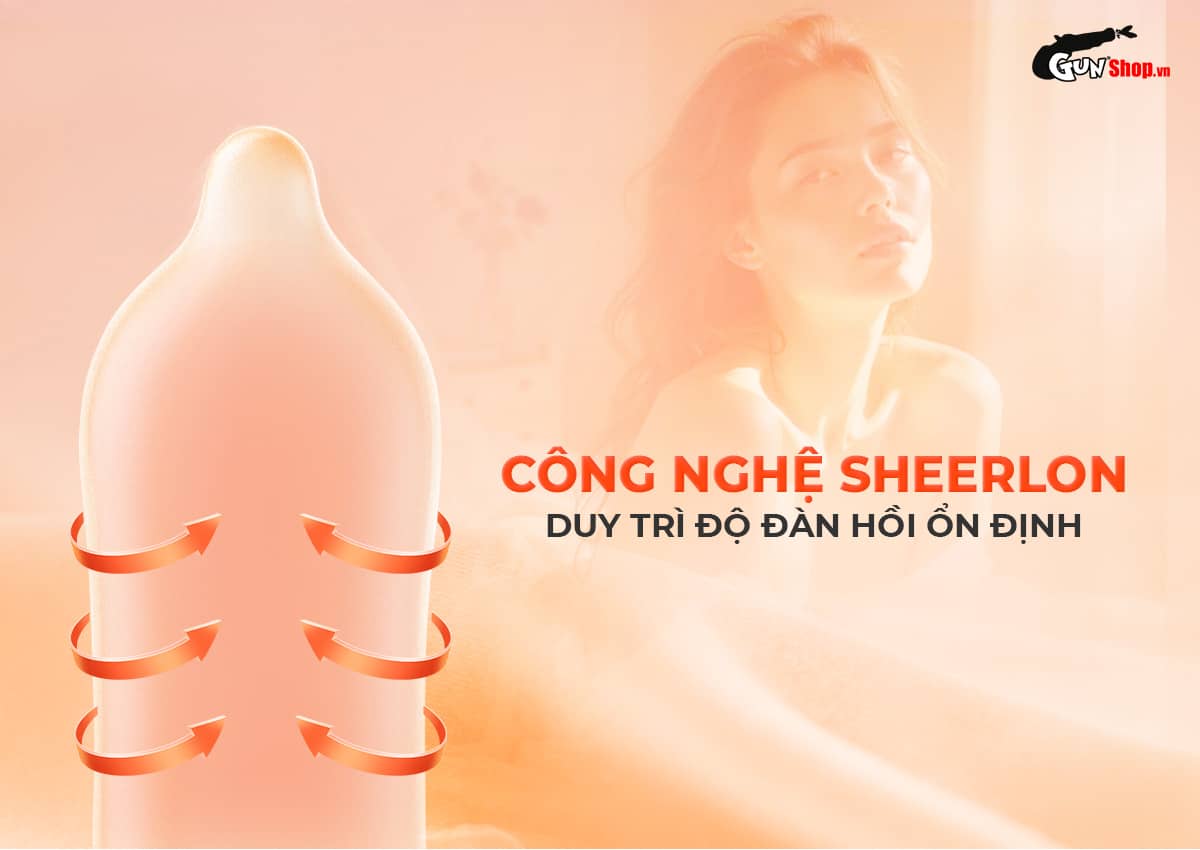 Bao cao su Okamoto hương cam mát lạnh siêu trơn mượt hộp 10