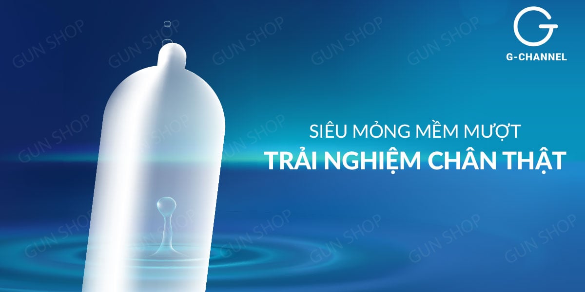 Bao cao su OLO 0.01 Zero Blue siêu mỏng gel mượt hộp 10 cái