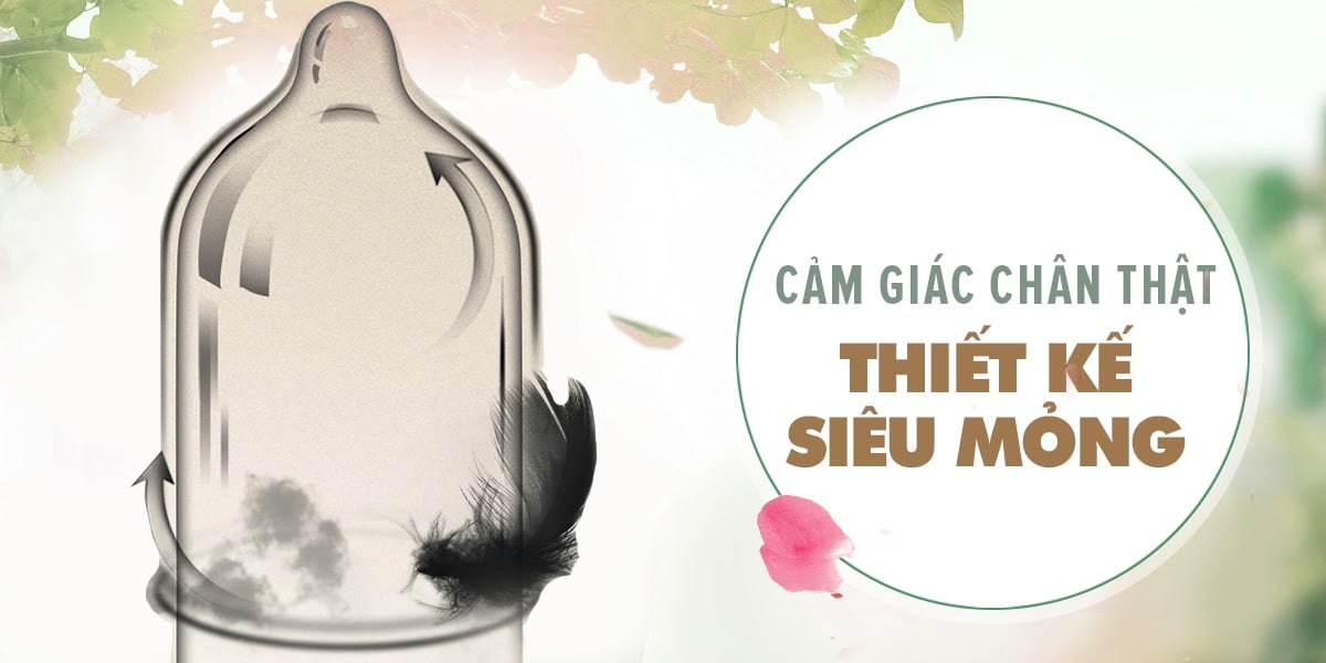 Bao cao su Quinn Nude Fit siêu mỏng an toàn chống tuột 12 cái