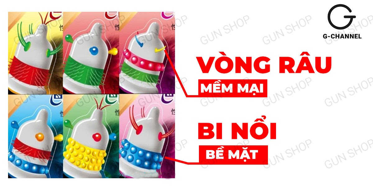 Bao cao su Runbo gân gai lớn, nhạy cảm, hộp 6 cái giá tốt