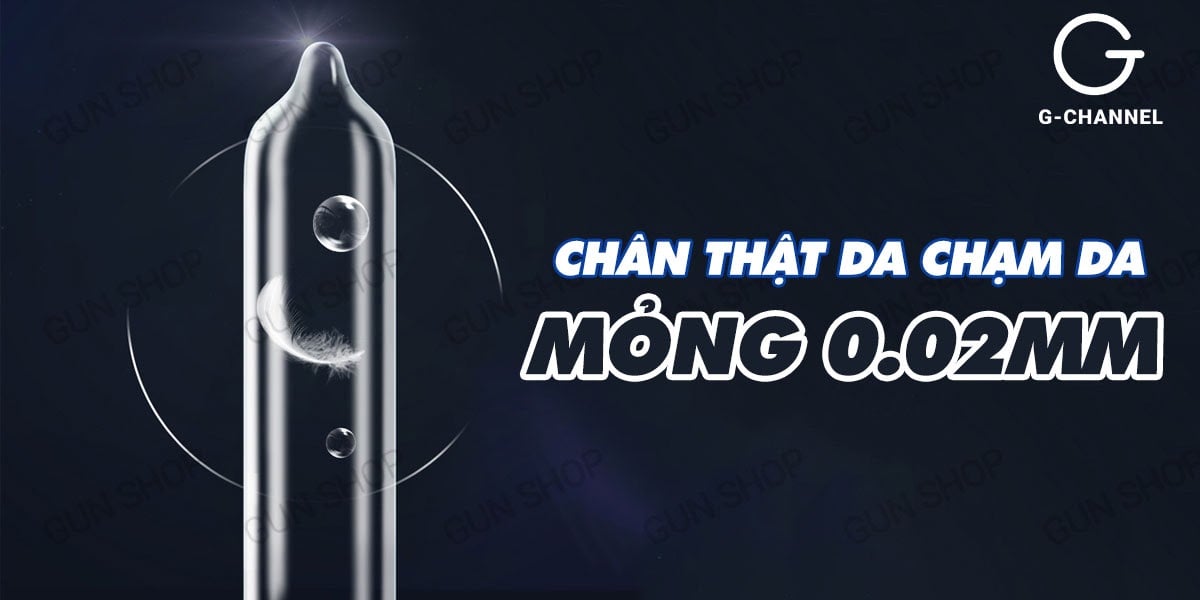 Bao cao su Sagami siêu mỏng 0.02mm hộp 12 cái hàng chính hãng