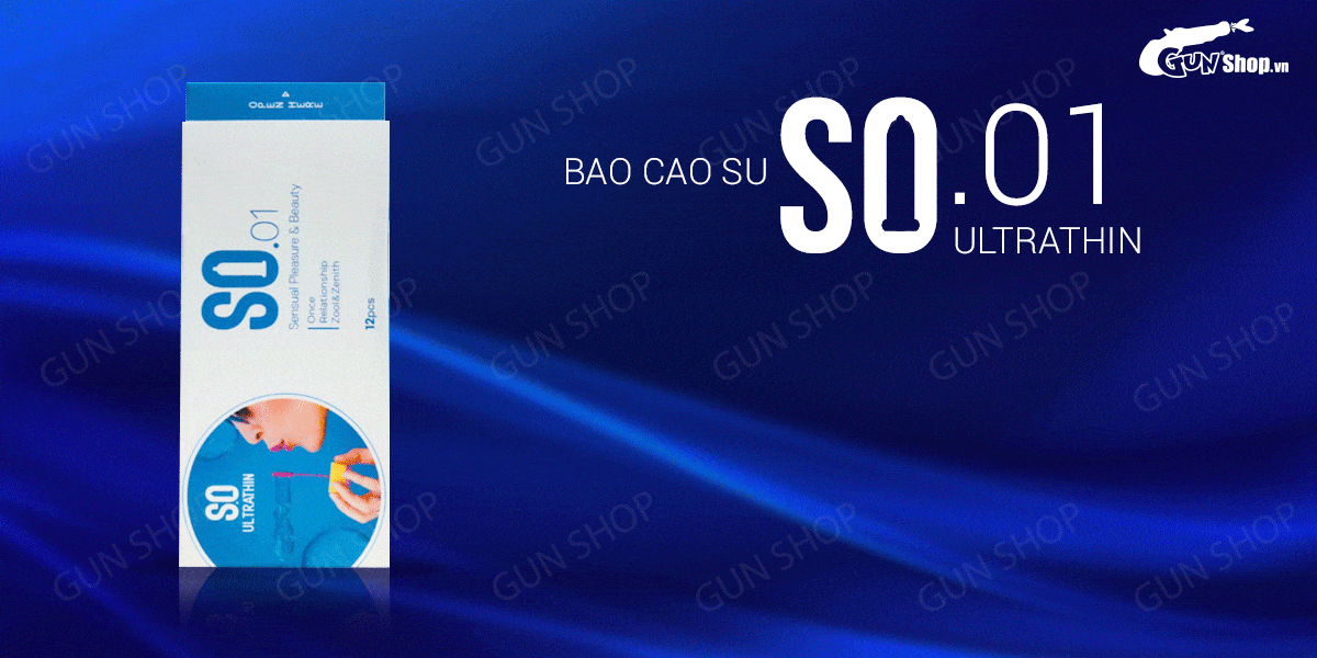 SO Ultrathin Bao Cao Su Siêu Mỏng Hộp 12 Cái An Toàn