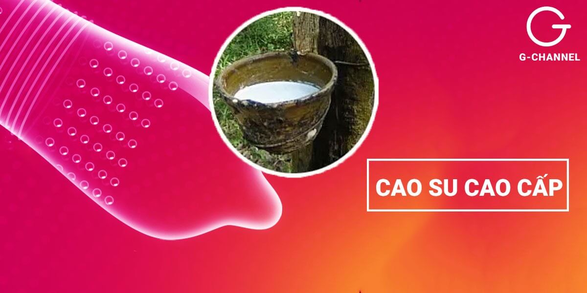 Bao cao su Super Gold siêu gai siêu gân hộp 2 cái – an toàn, kích thích