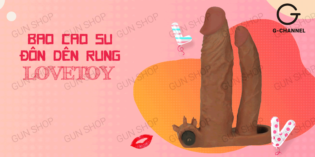 Bao cao su rung Lovetoy 2 đầu tăng kích thước cực đôn dên