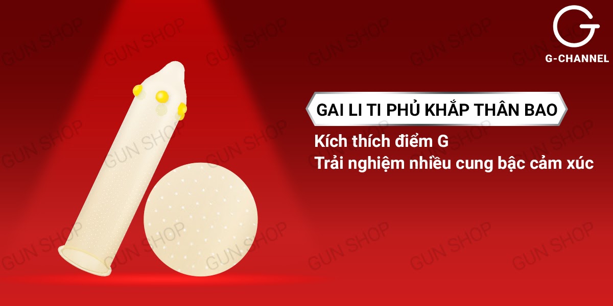 Bao cao su X-men bi to gai li ti siêu mỏng kéo dài cảm giác