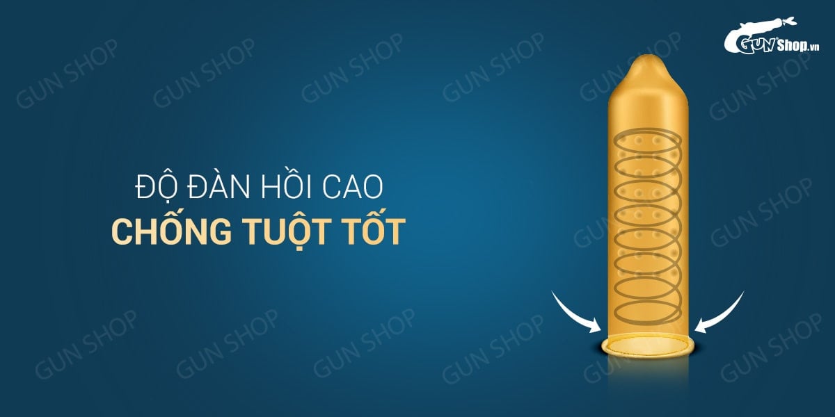 Bao cao su OLO 0.01 Đồng Hồ Vàng hộp 10 cái kéo dài thời gian
