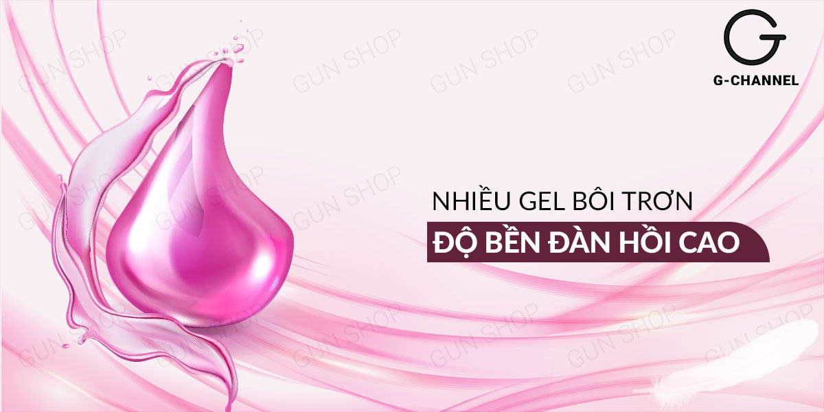 Bao cao su OLO 0.01 Zero Hồng siêu mỏng, hạt gai, gel trơn