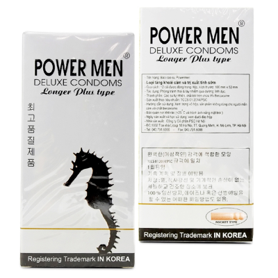 Bao Cao Su Powermen Cá Ngựa Bạc 12s Kéo Dài Thời Gian Chống Xuất Tinh