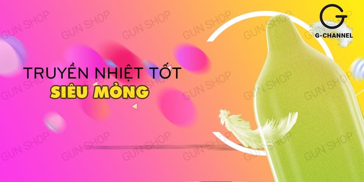 Bộ 2 hộp bao cao su Gallant siêu mỏng, chấm bi, an toàn