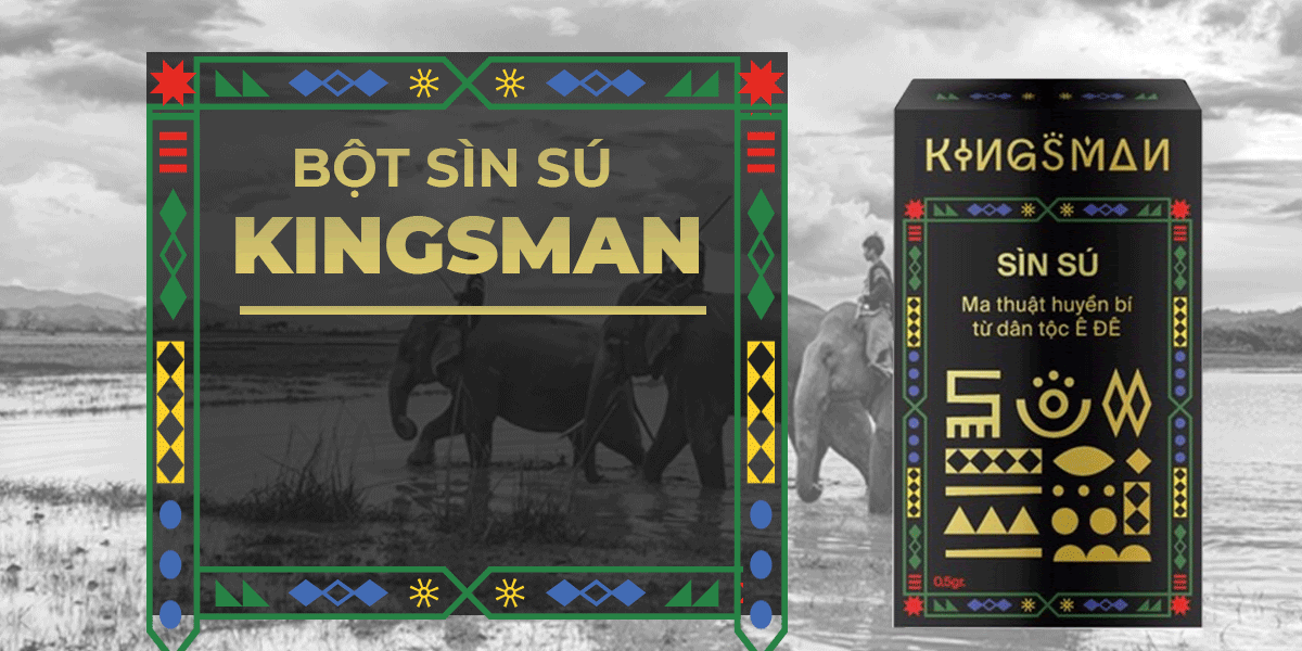 Bột sìn sú Kingsman 0.5gr tăng cường sinh lý kéo dài hiệu quả