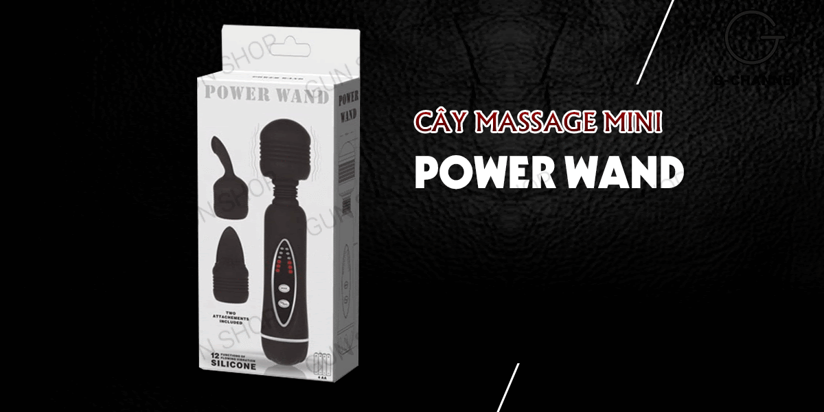 Cây massage mini Baile Power Wand 12 chế độ rung mạnh mẽ