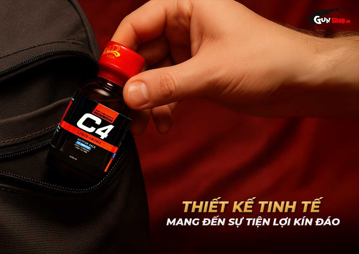 Popper PWD USA C4 Red 30ml chai hít kích thích đỉnh cao