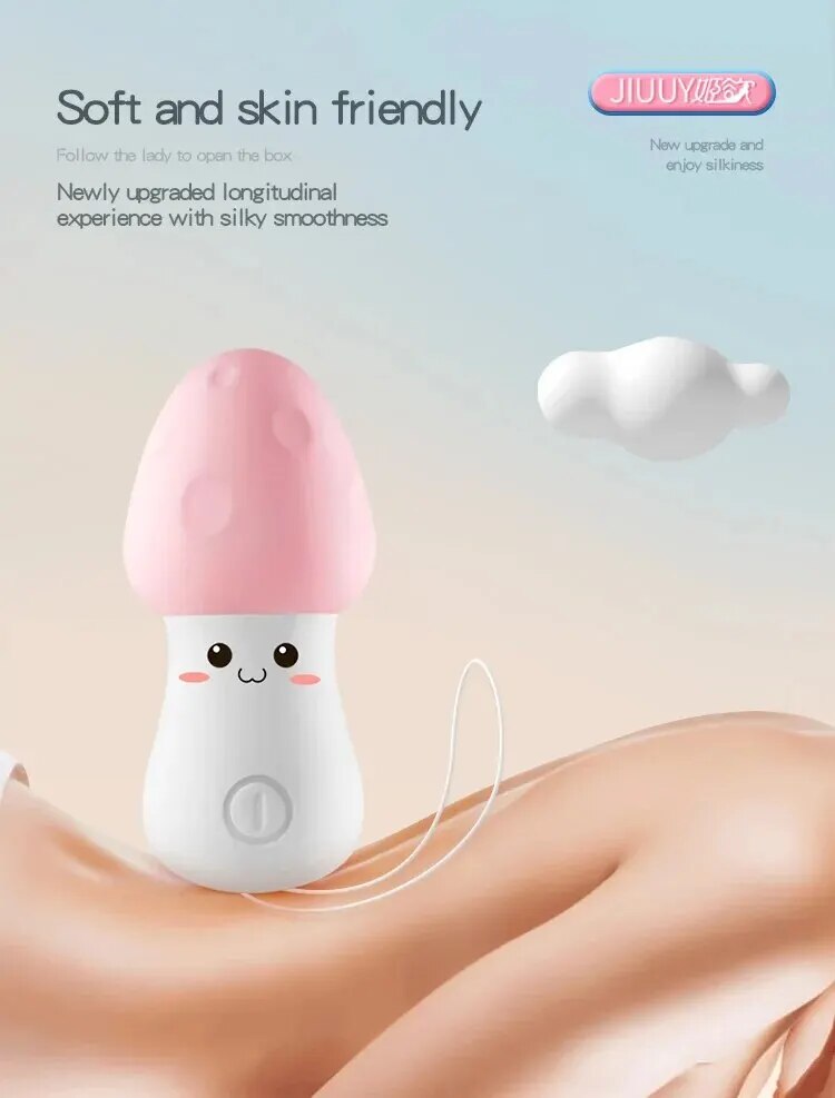 Chày rung không dây mini hình nấm điều khiển từ xa silicon