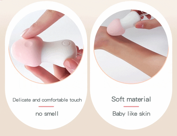 Chày rung không dây mini hình nấm điều khiển từ xa silicon