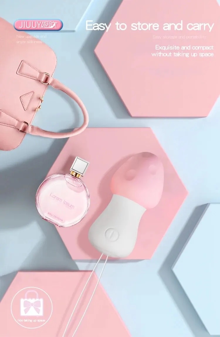 Chày rung không dây mini hình nấm điều khiển từ xa silicon