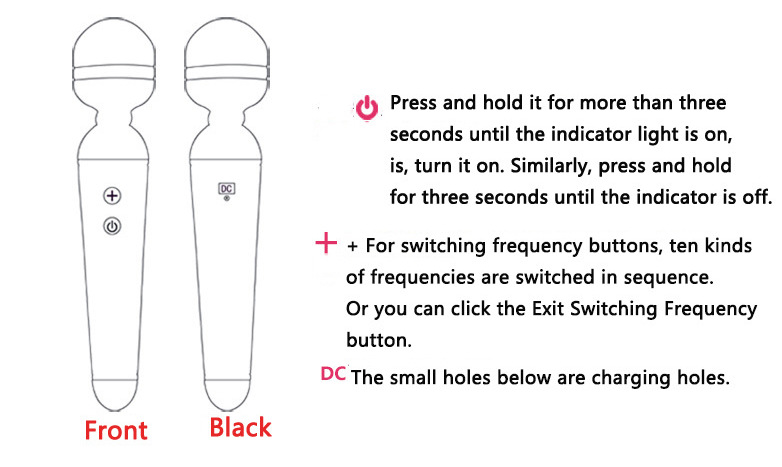 Chày rung không dây kích thích điểm G USB máy massage 10 chế độ
