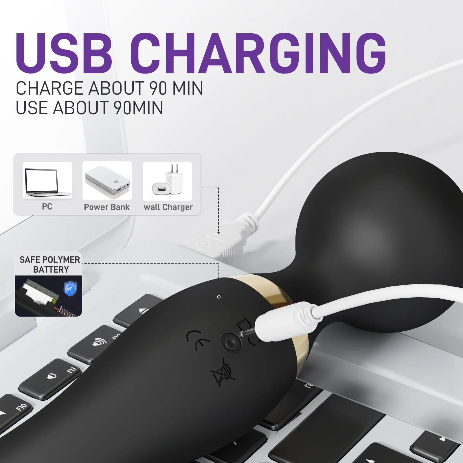 Bỏ sỉ Chày rung tình yêu 2 đầu xoay 360 độ massage kích thích điểm G loại tốt