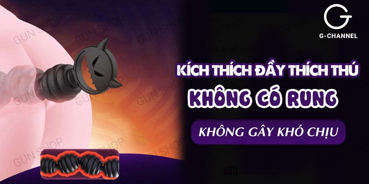 Địa chỉ bán Chuỗi hạt kích thích hậu môn 17 cm - Leten Devil Anal Bead  mới nhất