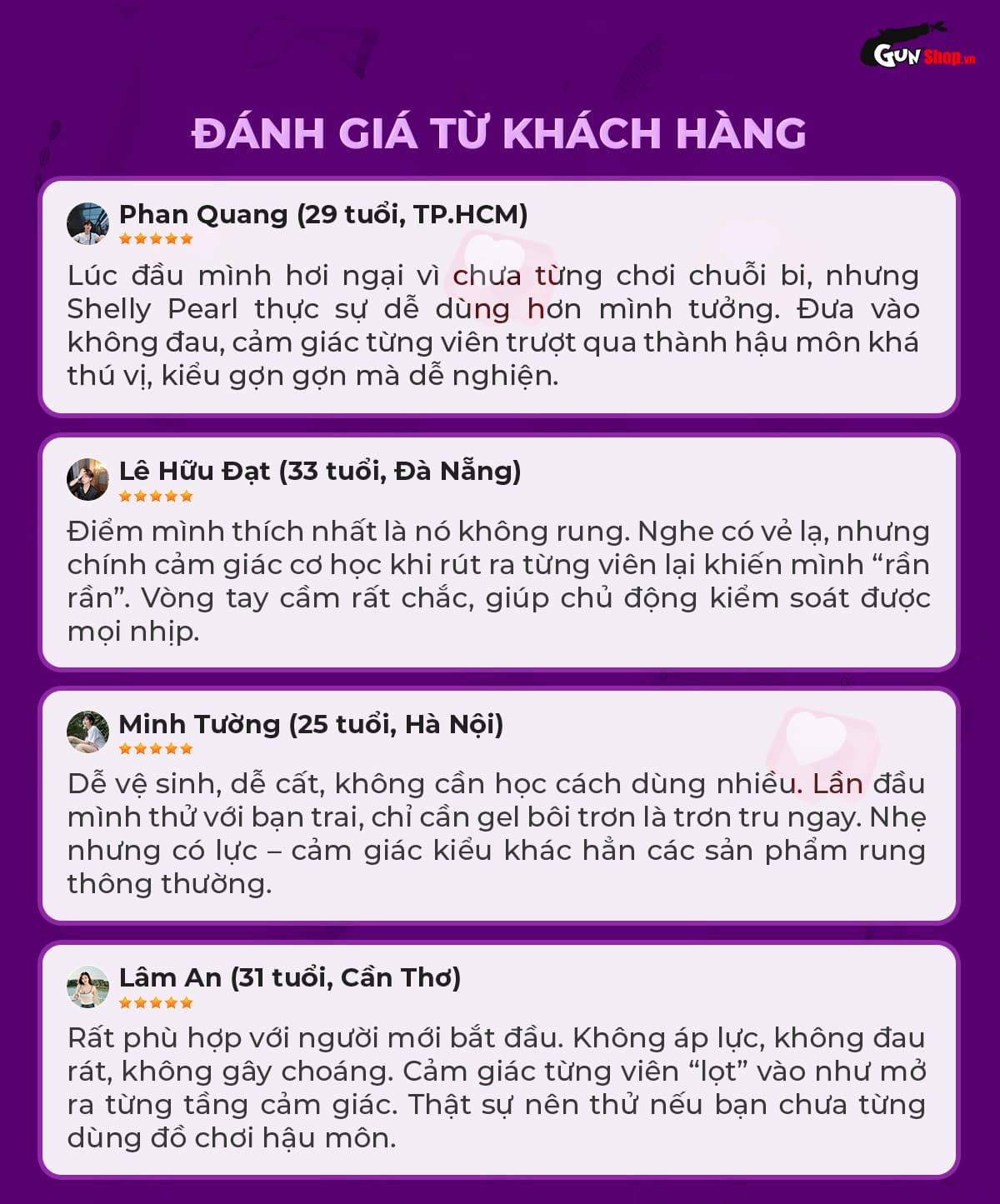 Chuỗi ngọc trai kích thích hậu môn cao cấp an toàn tự nhiên