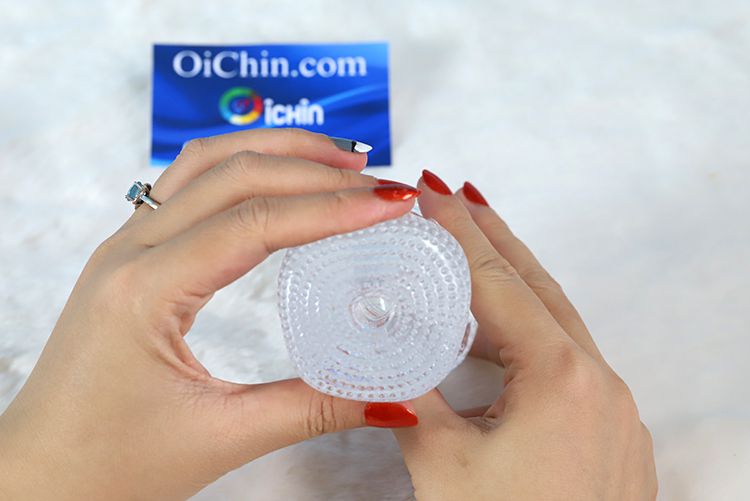 Cốc thủ dâm trong suốt 2 đầu nhỏ gọn silicone cao cấp tiện lợi
