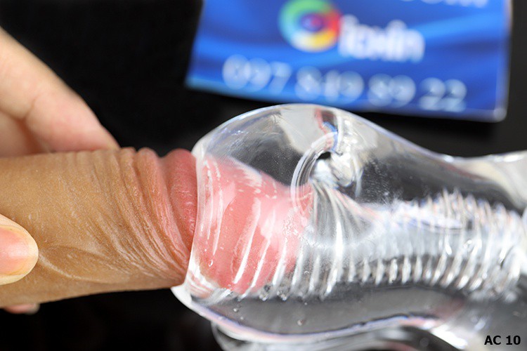 Cốc thủ dâm trong suốt silicon mềm mại cho nam trải nghiệm thực tế