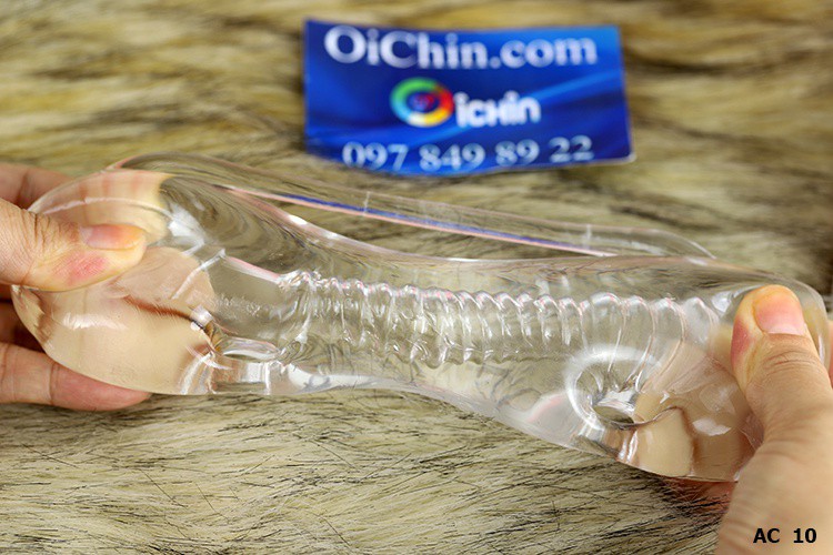 Cốc thủ dâm trong suốt silicon mềm mại cho nam trải nghiệm thực tế