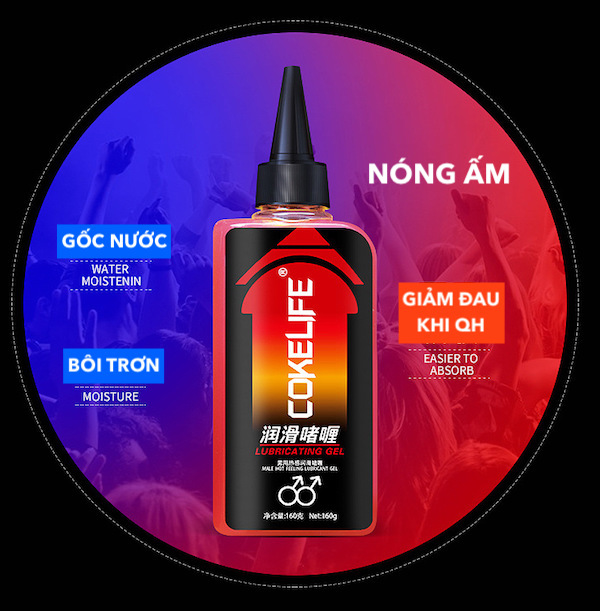 Gel bôi trơn Cokelife Superman đỏ ấm nóng 85g kích thích, giảm đau rát
