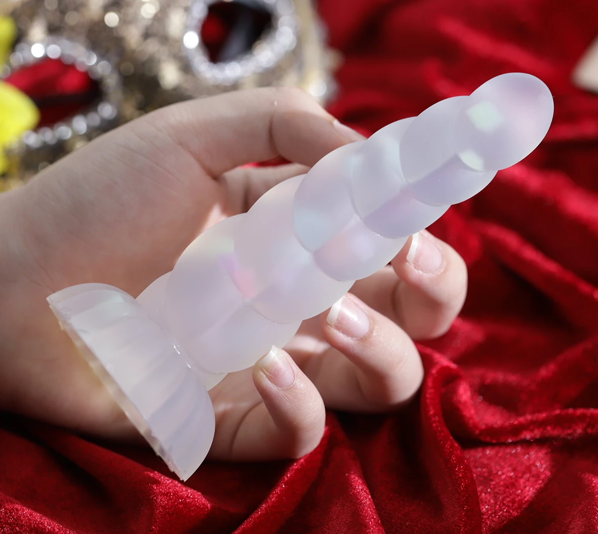 Cu giả gân nổi silicone mềm, gắn tường cảm giác kích thích mạnh mẽ