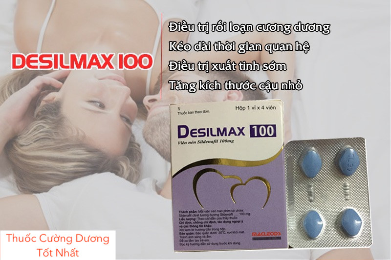 Desilmax 100mg Ấn Độ tăng cường sinh lý mạnh mẽ, chính hãng